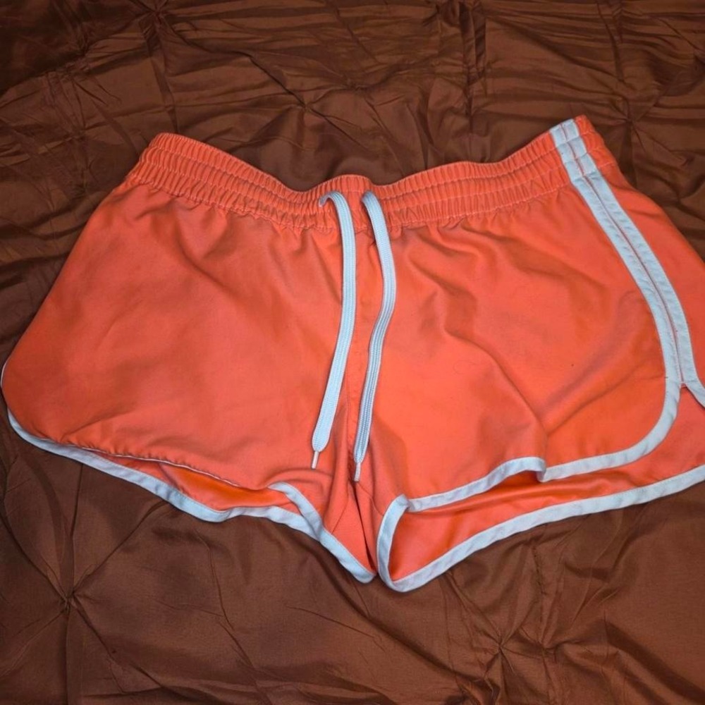 Bright coral athletic running shorts by Old Navy